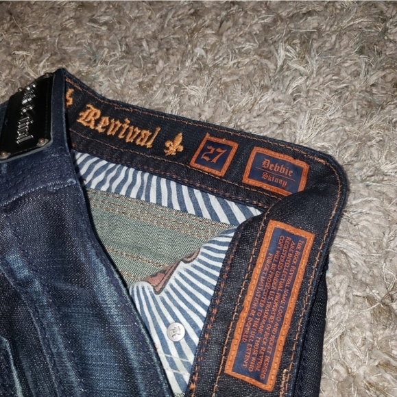 Women’s Rock Revival Jeans Skinny Debbie Size 27 - Picture 4 of 12